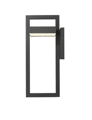 Luttrel 1 Light Outdoor Wall Sconce in Black Finish