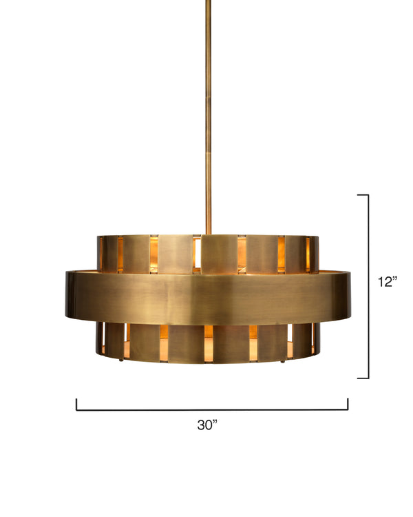 Orbit Steel 4-Light Chandelier