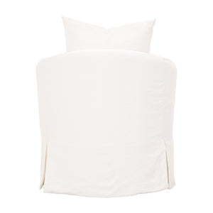 Faye Slipcover Swivel Club Chair