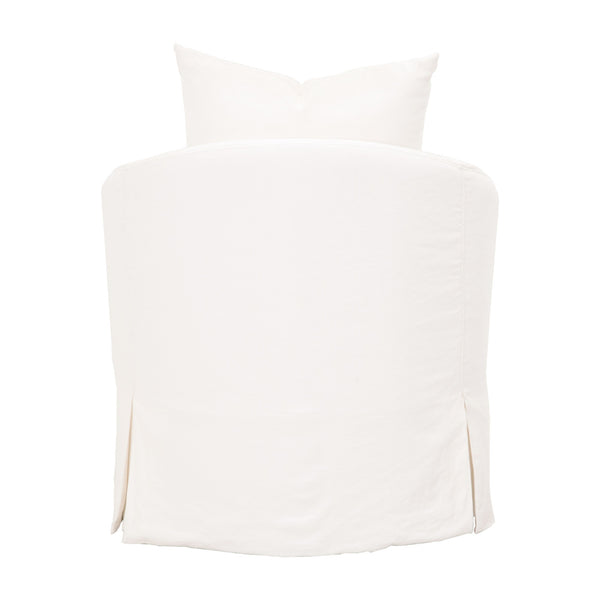 Faye Slipcover Swivel Club Chair