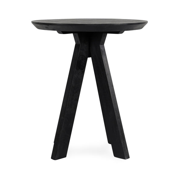 Rodrigo Solid Wood Round Counter Table - Black Mango Wood