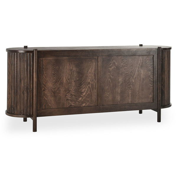 Redford Solid Wood Cabinet - Bark Brown