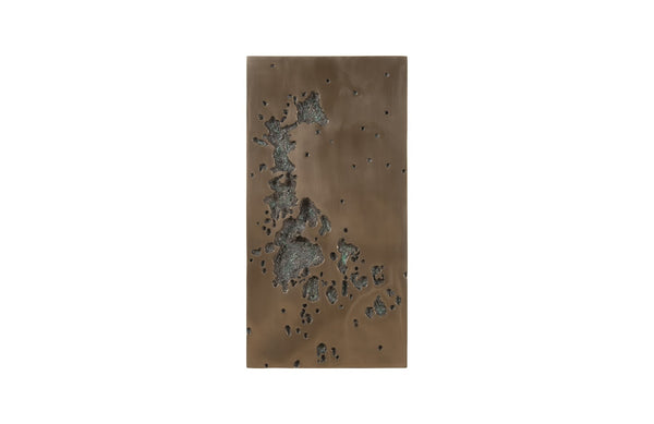 Splotch Wall Art, Rectangle, Bronze Finish