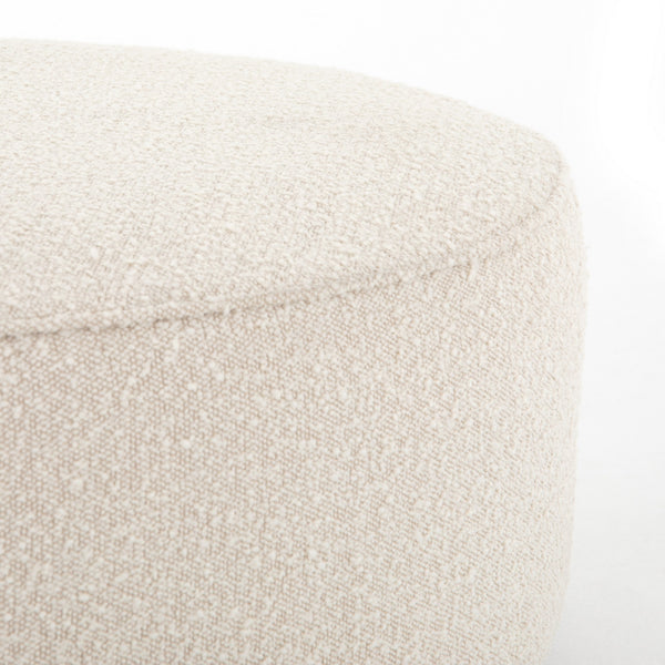 Sinclair Large Round Ottoman in Knoll Natural