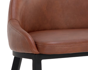 ASTRA COUNTER STOOL - BLACK - CINNAMON BROWN