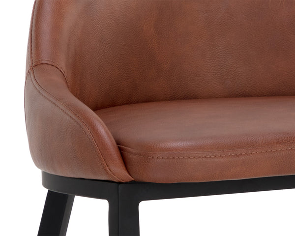 ASTRA COUNTER STOOL - BLACK - CINNAMON BROWN
