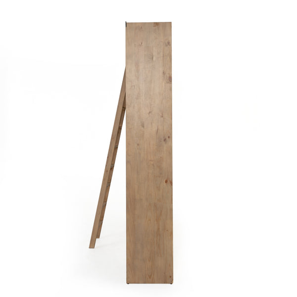 Bane Triple Bookshelf W/ Ladder In Smoked P