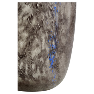 Large Bluesposion Vase in Black and Blue