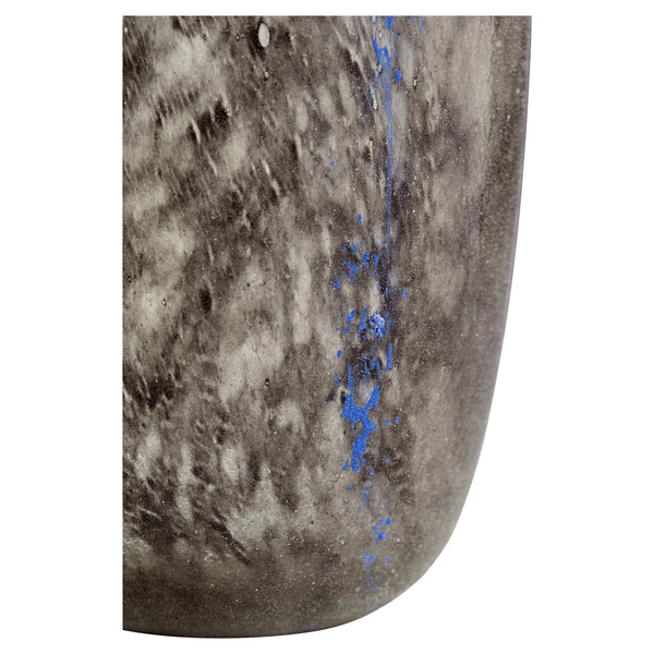 Large Bluesposion Vase in Black and Blue