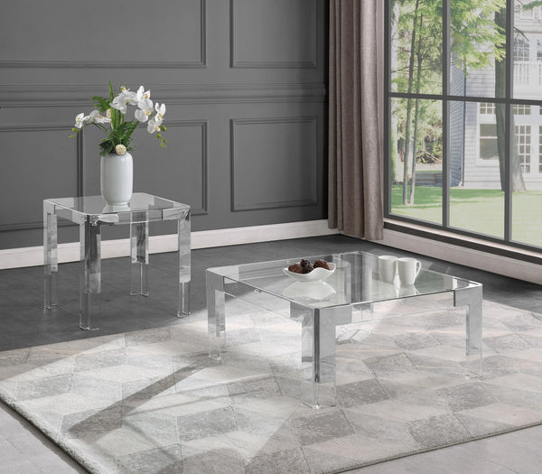 Alberto End Table In Chrome