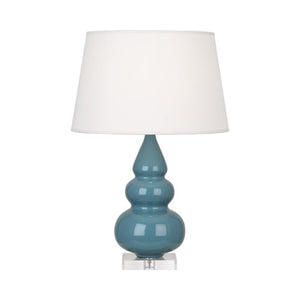Steel Blue Small Triple Gourd Accent Lamp