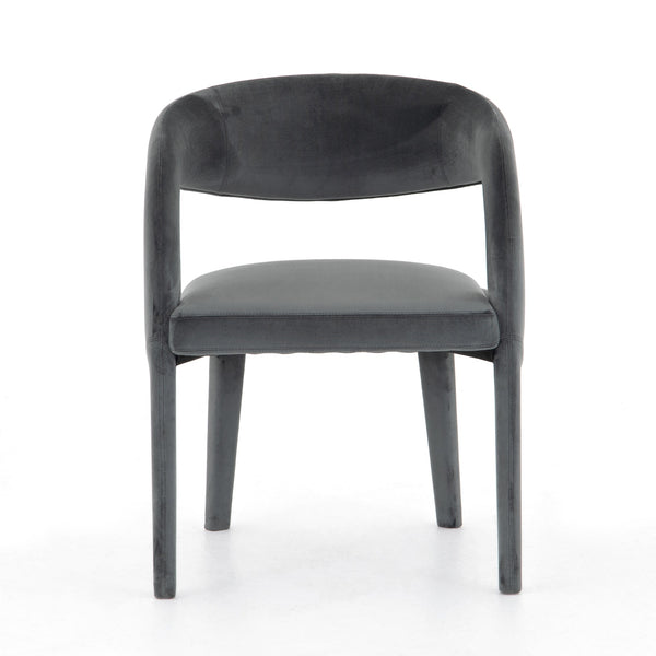 Hawkins Dining Chair-Charcoal Velvet