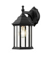 Waterdown 1 Light Outdoor Wall Light in Black Finish