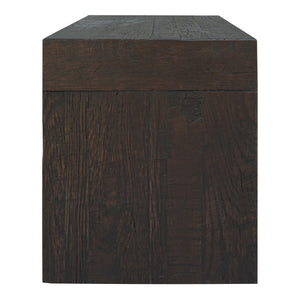 Evander Dining Stool in Rustic Brown Oak