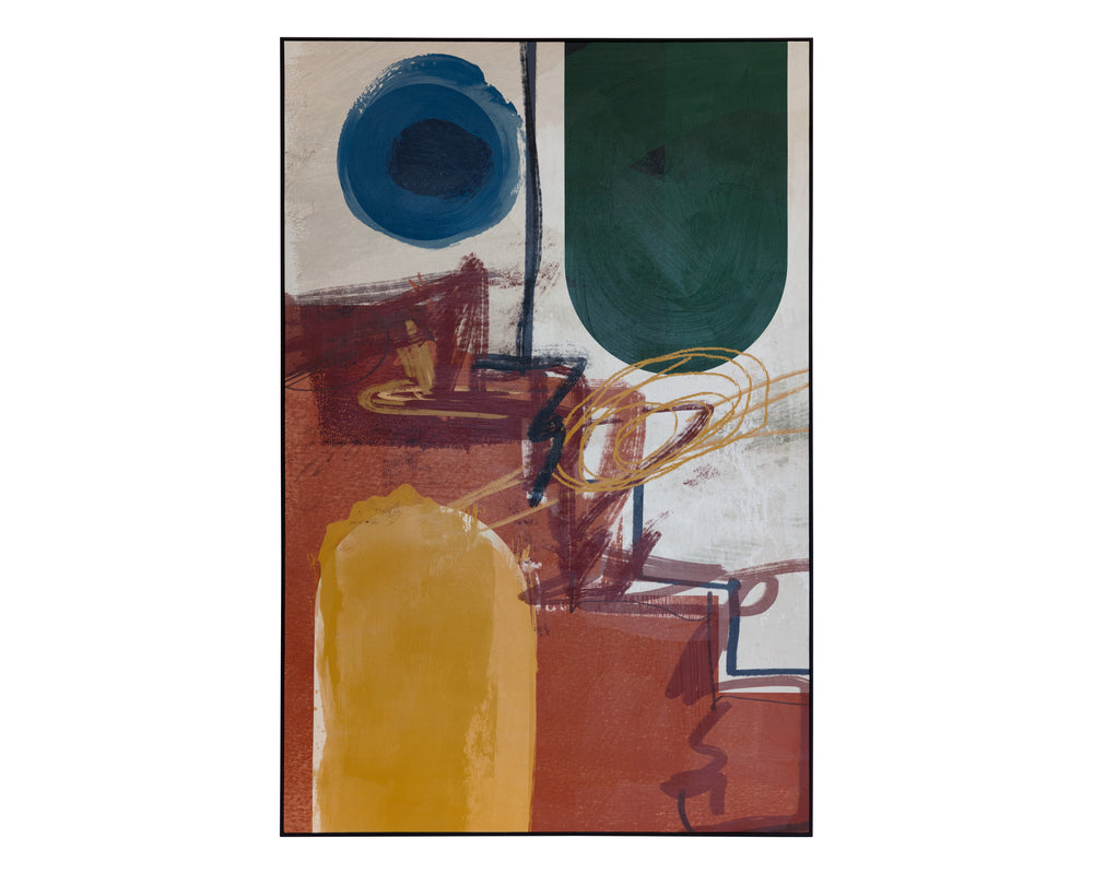 COLONIAL REVIVAL - 48" X 72" - BLACK FLOATER FRAME