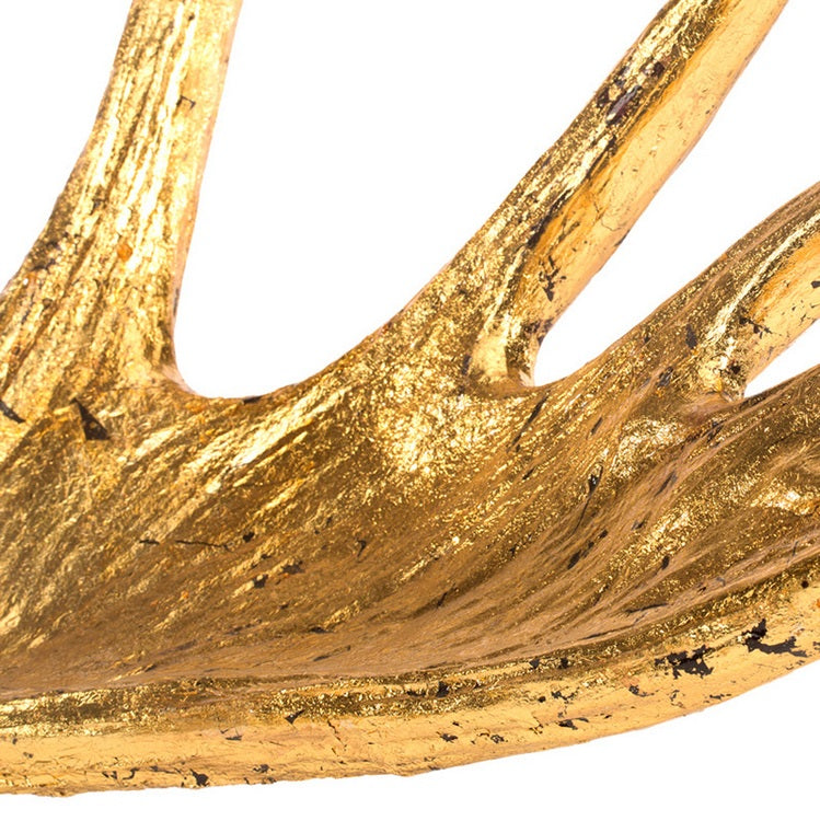 Gilded Moose Antler, single