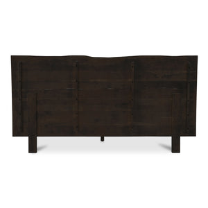 Moe's Madagascar King Platform Bed in Dark Brown