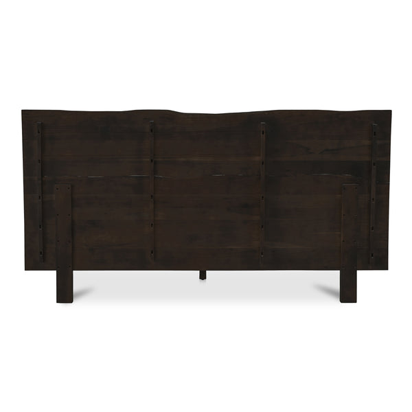 Moe's Madagascar King Platform Bed in Dark Brown