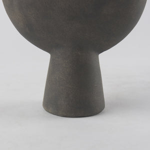 Kaz 6.7L x 5.5W x 11.2H Earthy Brown Ceramic Vase