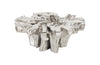 Freeform Coffee Table B, Silver Leaf