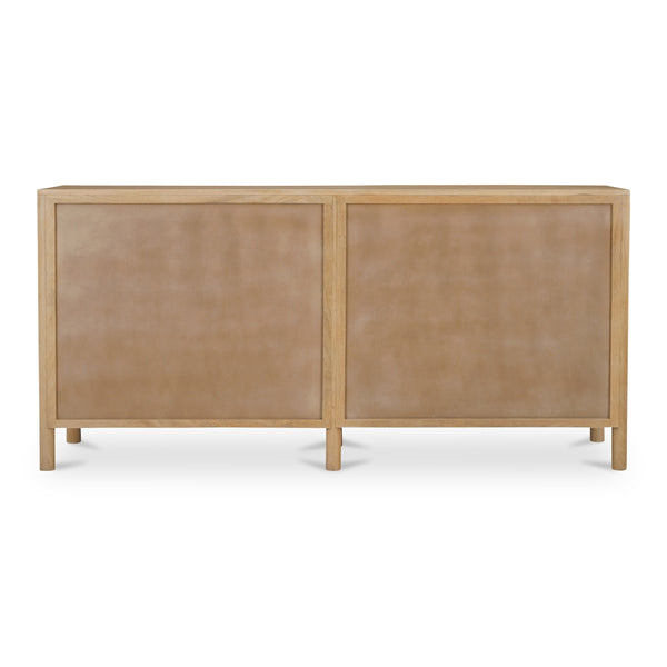 Moe's Fulton 4-Door Sideboard Natural Wood