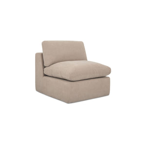 Moe's Cates Slipper Chair in Beige