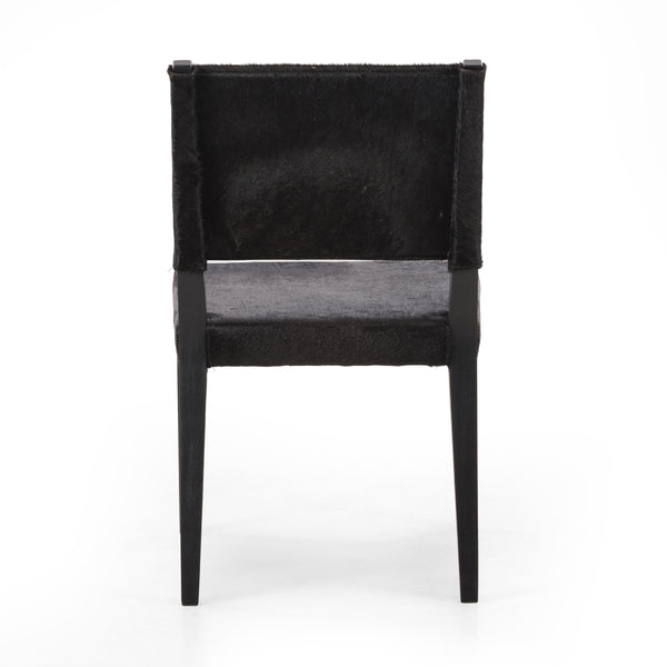 Villa Dining Chair In Dark Hair On Hide