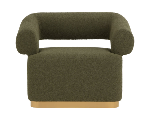 AGGIE SWIVEL LOUNGE CHAIR - COPENHAGEN OLIVE