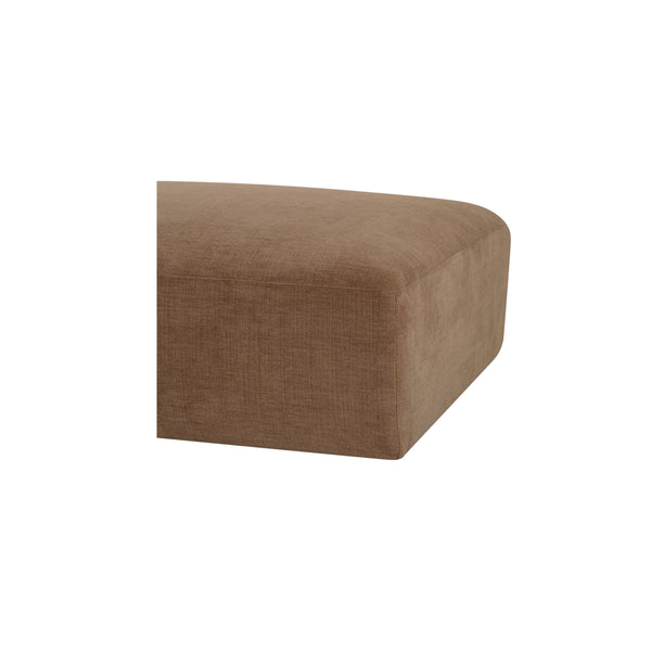 Moe's Matina Ottoman in Taupe Chenille