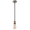 Tribeca AC10780BK Pendant in Matte Black & Satin Brass