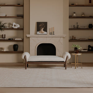 Cardero Daybed in Ivory with Ash Frame