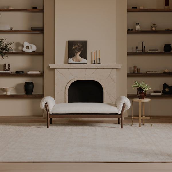 Cardero Daybed in Ivory with Ash Frame