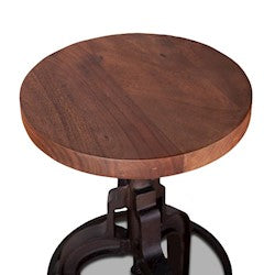 Organic Forge Raw Walnut Adjusting Stool