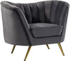 Josefina Chair In Grey Velvet
