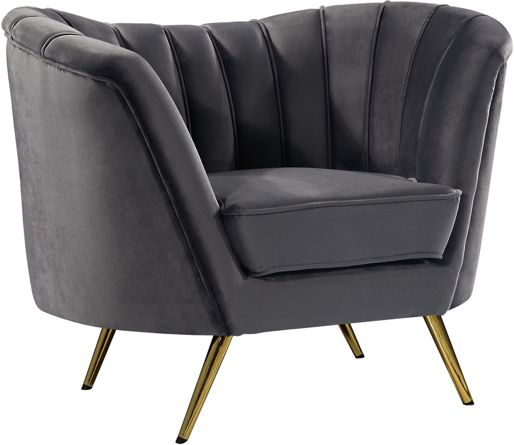Josefina Chair In Grey Velvet