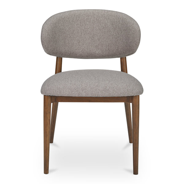 Ellie Dining Chair with Winged Backrest in Brown