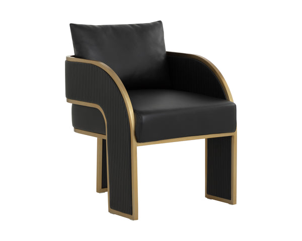 BAZ DINING ARMCHAIR - NAPA BLACK