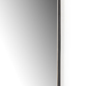 Jacques Small Mirror In Gunmetal