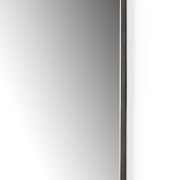 Jacques Small Mirror In Gunmetal