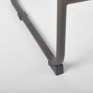 Berbick 43" Total Height Brown/Gray Suede w/ Iron Frame Bar Stool