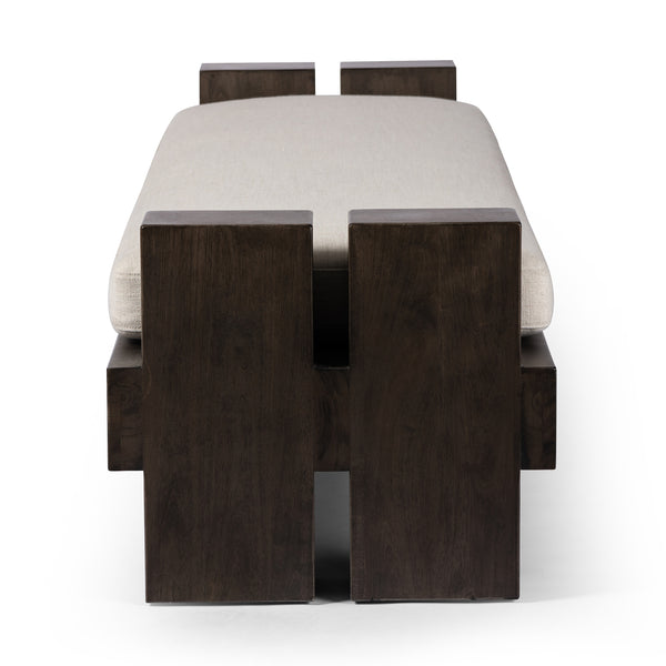 Heavy Wood Accent Bench In Alcala Cream