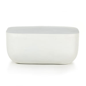 Basil Square Outdoor Coffee Table In White