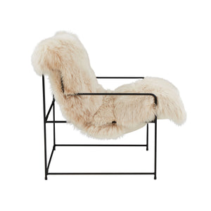 Kimi Natural Genuine Sheepskin chair