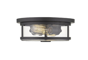 Savannah 2 Light Flush Mount in Bronze Finish