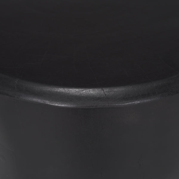 Riya Solid Black Wooden Stool