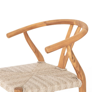Muestra Bar Stool-Matte Sealed Teak
