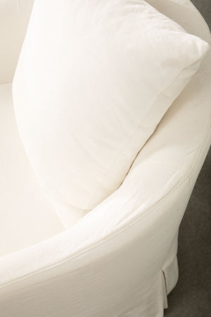 Faye Slipcover Swivel Club Chair