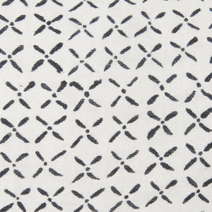 Jayden Cream w/ Black Print Linen Square Decorative Pillow Cover