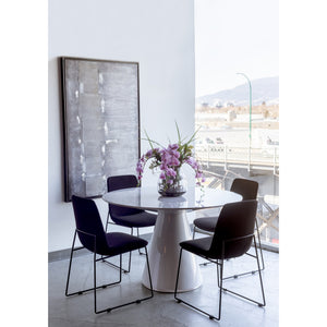 Otago 47" Round Dining Table in White
