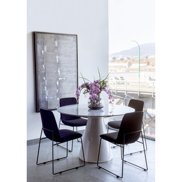 Otago 47" Round Dining Table in White